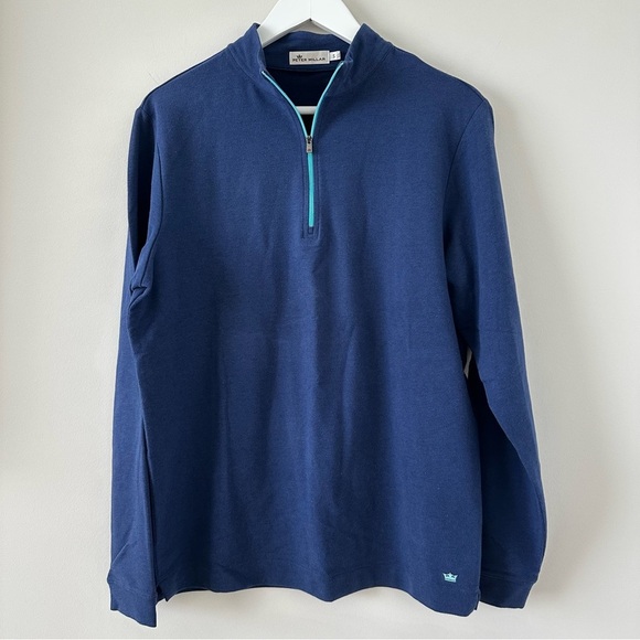 Peter Millar Other - Peter Millar Quarter Zip Mens Small Sweater Sweatshirt Pima Cotton Modal Alpaca